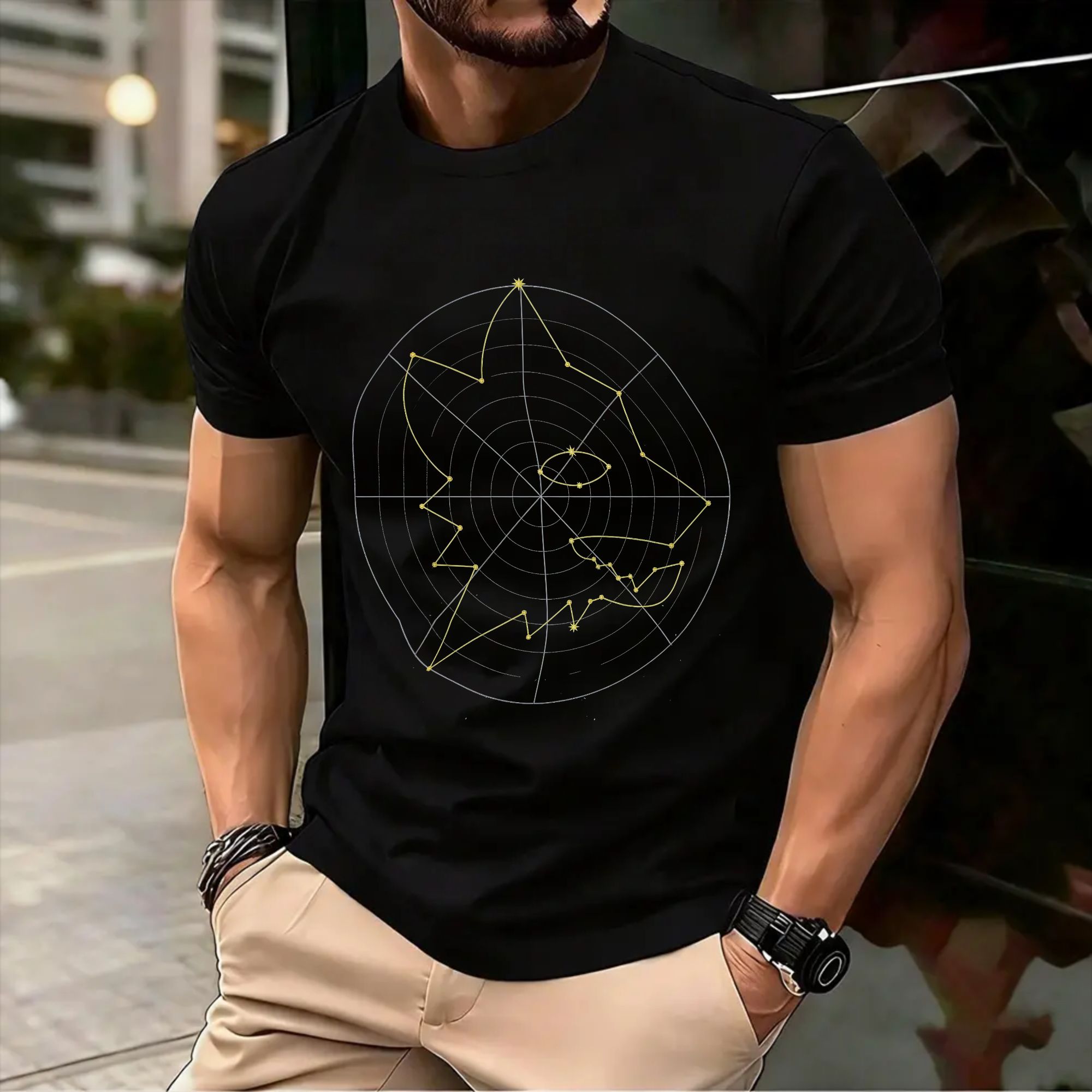 Street Fashion Roma - Мужские футболки Roma Ad Astra, хлопковая
