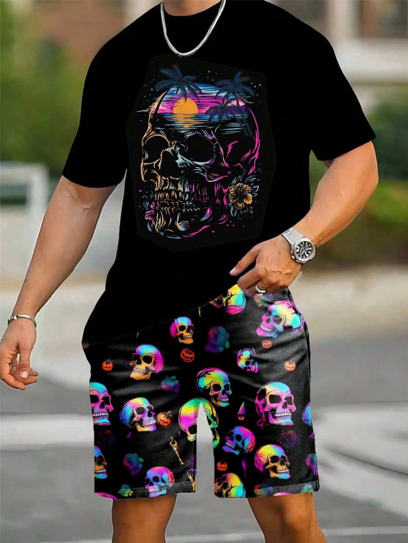 Street Fashion For 2026 - Новый летний мужской комплект 2026: шорты