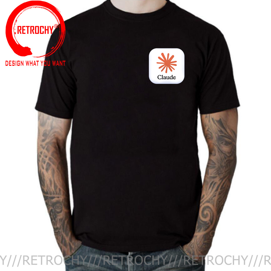 Футболка с логотипом Claude AI – обзор и цена Street Fashion Brand Logo